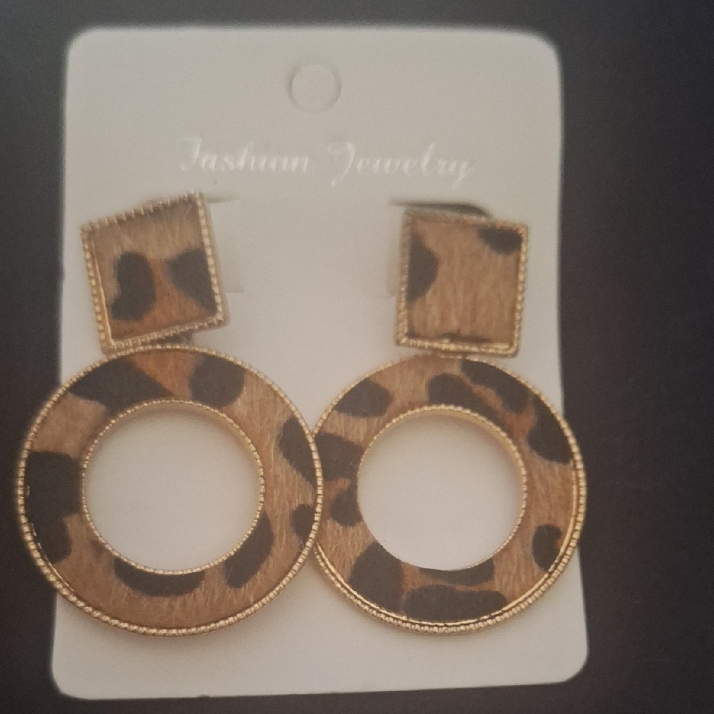 Leopard Print Fashion Jewelry Earrings
